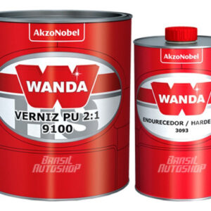 Wanda Verniz 9100 Alto Sólido + Catalisador 3093 Automotivo