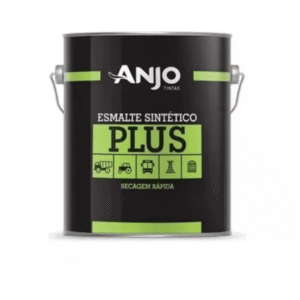 Tinta Preto Fosco Esmalte Sintético Automotivo 900ml Anjo