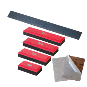 4 Tacos Lixador Manual De Eva / Regua E Duas Lixas Adesivas