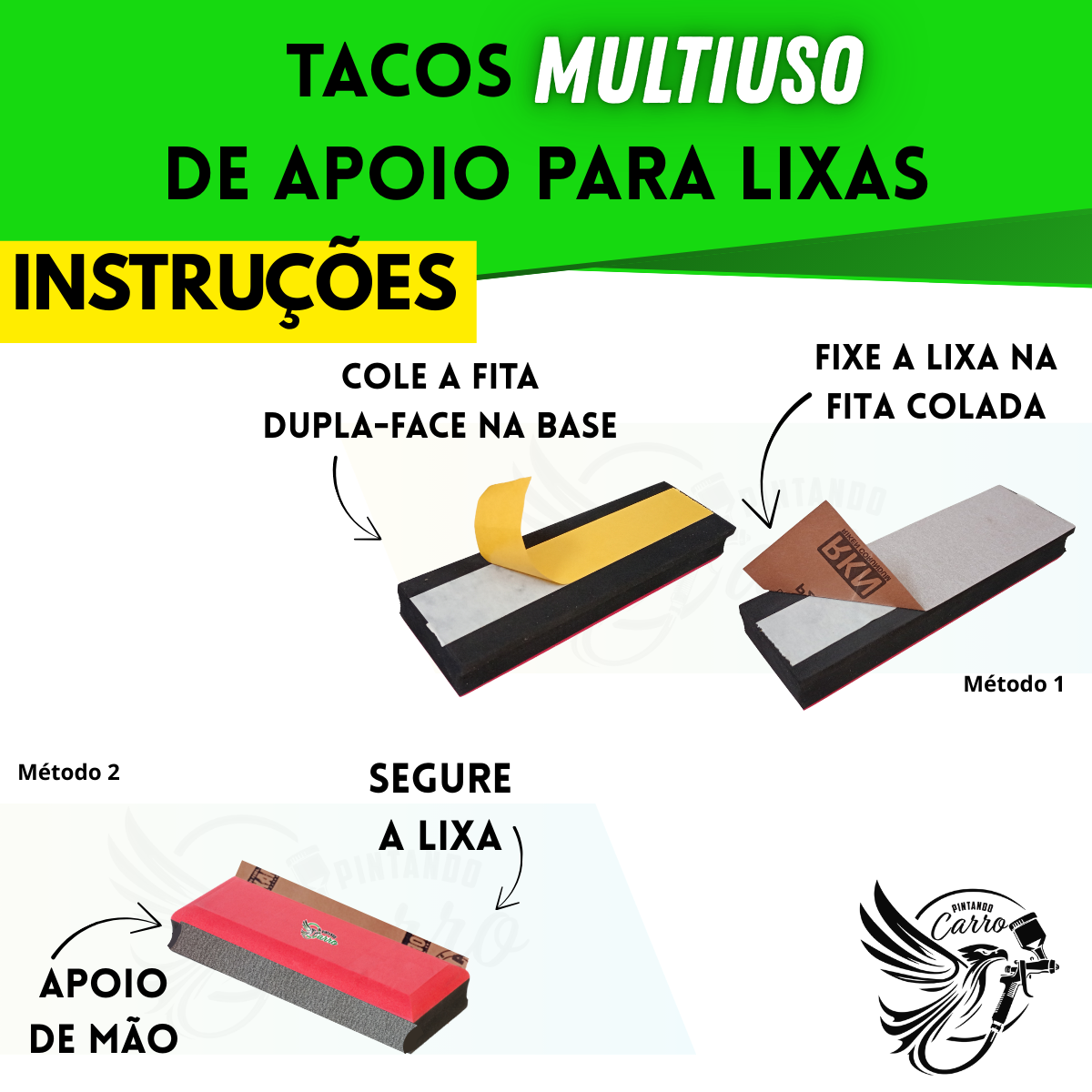 Kit 5 Taco Lixador Manual Taco Cilindro E Regua De Massa - Imagem 3