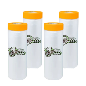 Kit 4x Plastico Estático C/Fita Crepe - Med 110cm X 20mts