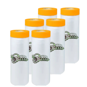 Kit 6x Plastico Estático C/Fita Crepe - Med 180cm X 20mts